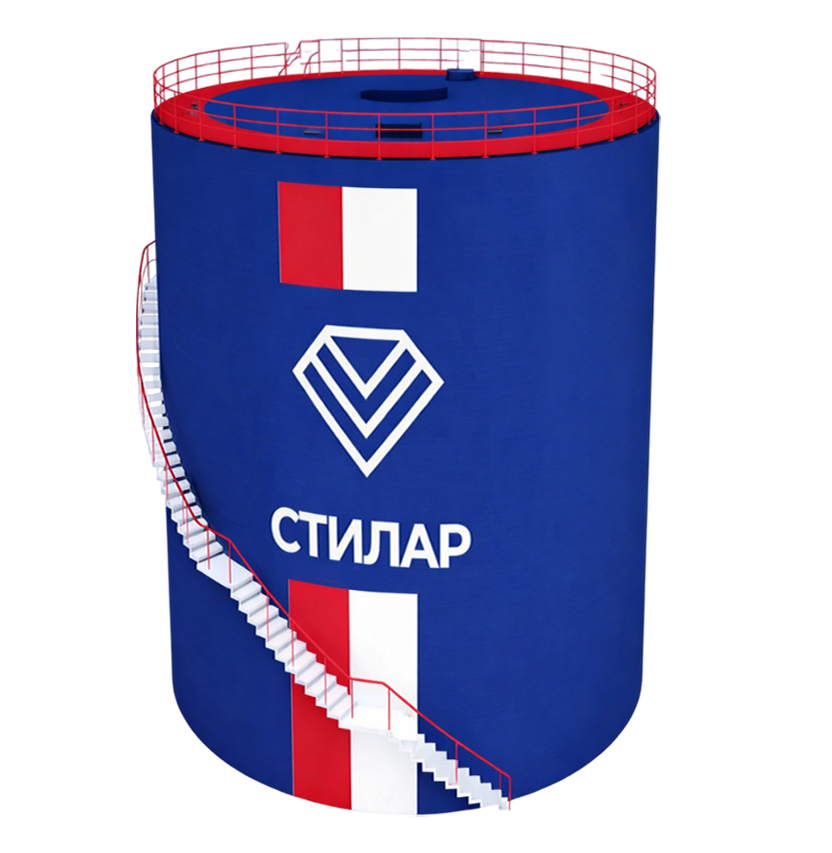 Цельносварной резервуар РВС  40 м³ от завода-производителя